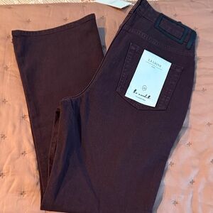 La Ligne plum Meredith cropped flare Jean